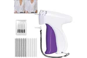 ECOIGY Stitch Gun,Tagging Gun for Clothing, Fine Stitch Mini Stitch Gun for Clothes,Quick Clothing Fixer,Hemming Sewing Tool Kit with 5 Needles,Includes 1000 Fasteners, Great for Garment Repair (White)