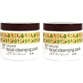 2 Pack Trader Joes Spa Natural Facial Cleansing Pads with Tea Tree Oil