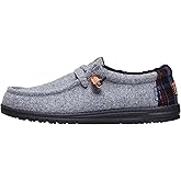 HEYDUDE Men’s Wally Cozy Plaid Downtown | Sherpa Lined Slip-On Loafers for Men, Lightweight & Comfortable