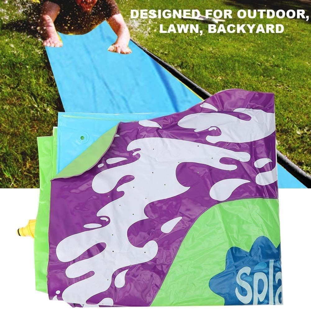EPROSMIN Lawn Water Slides for Kids and Adults - 15.7 FT Giant Blow Up Slip and Slide with Sprinklers and Inflatable Crash Pad for Grass, Backyard, Water Games and Outdoor Toys with Family: Toys & Games