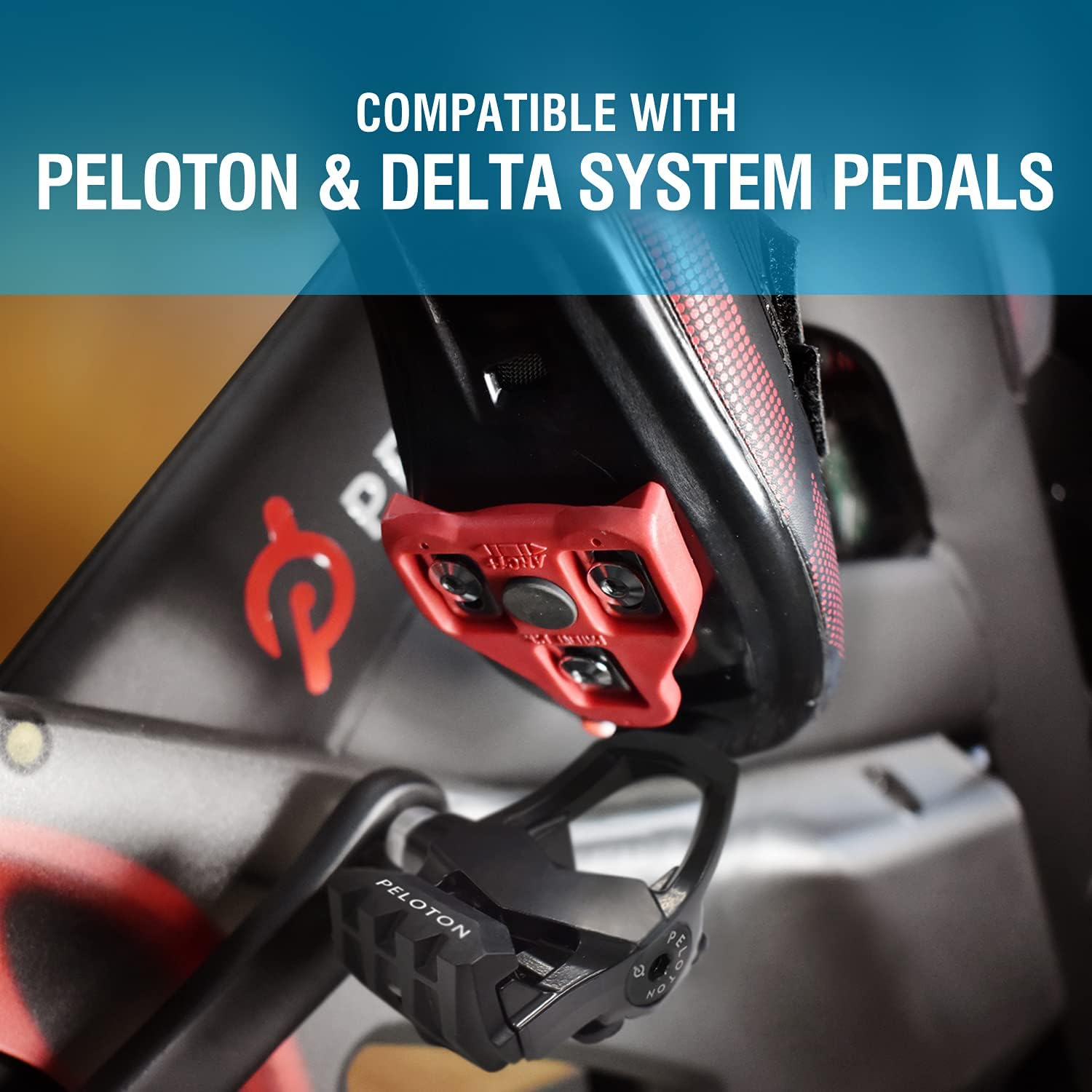 MARQUE Look Delta Compatible Cleats - 9 Degree Float Red Cleat Set for Peloton Indoor Cycling and Outdoor Road Cycling Designed for Women and Men Clipless Spinning and Cycle Shoes : Sports & Outdoors