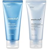 medicube Zero Pore Cleanser Duo: Zero Foam Cleanser and Zero Pore Clear Blue Casule Facial Deep Cleanser | Korean Skincare