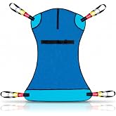 Vive Patient Lift Sling - Mesh Transfer Sling for Showering &amp; Home Use | Full Body Hoyer Lift Pad for Elderly, Disabled, Bariatric - Patient Transfer Assist Device Blanket for Bed Positioning