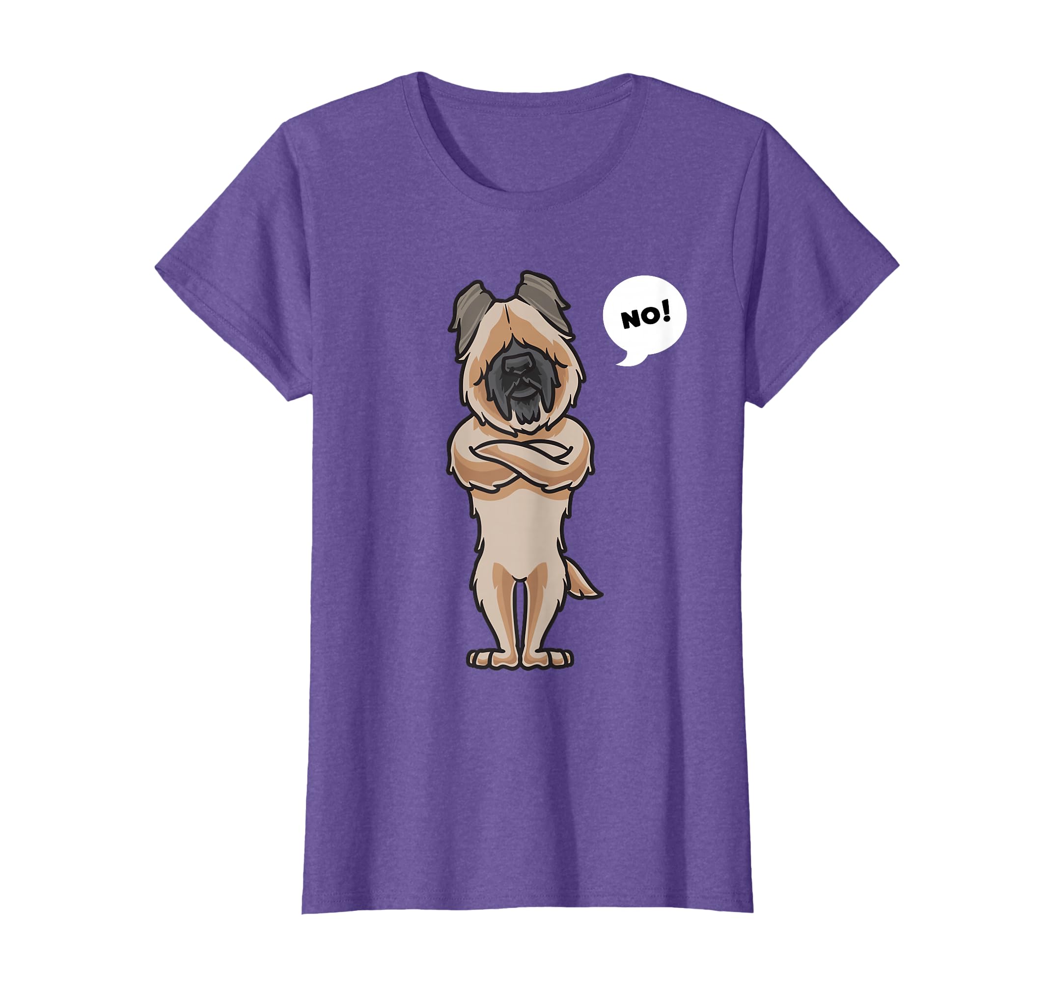 Stubborn Briard Dog funny T-Shirt