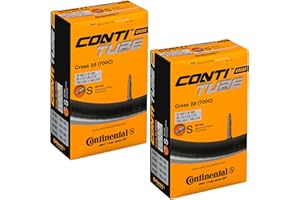 Continental Cross 28" 700x32-47c Inner Tubes - 42mm Presta Valve (Pack of 2 Tubes)