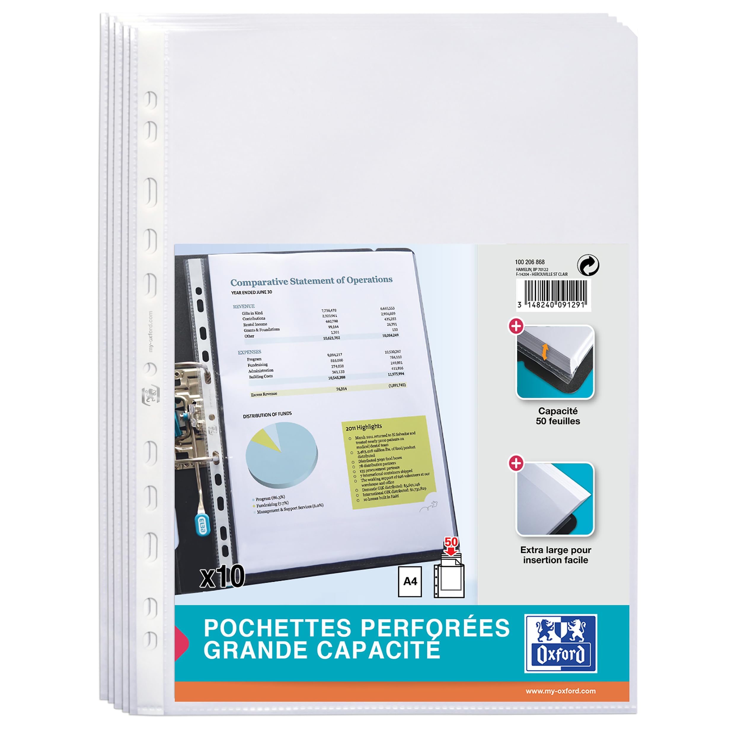 ELBA Prospekthülle, Stark, 220 x 300 mm, 0,09 mm, glasklar