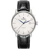 Rado Men's Coupole Classic Leather Swiss Automatic Watch, White (R22876015)