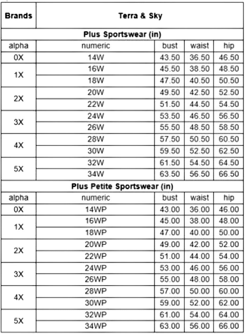 terra & sky women's plus size full length super soft jegging