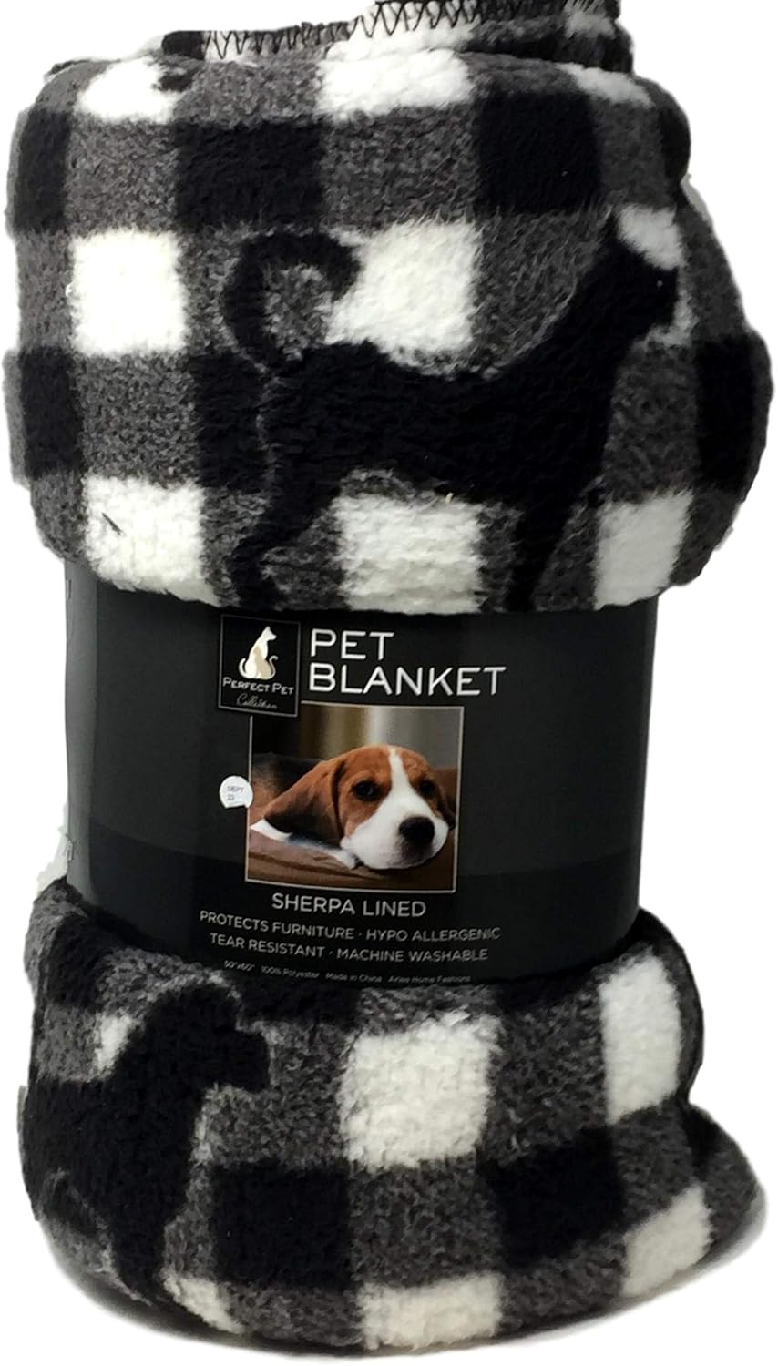 sherpa fleece pet blanket