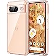 JETech Case for Google Pixel 8 6.2-Inch 2023, Non-Yellowing Shockproof Bumper Protective Phone Cover, Anti-Scratch Hard PC Back (Rose)