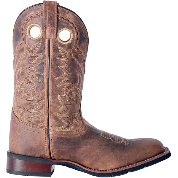 Amazon.com | Laredo Mens Ross Embroidered Square Toe Pull On
