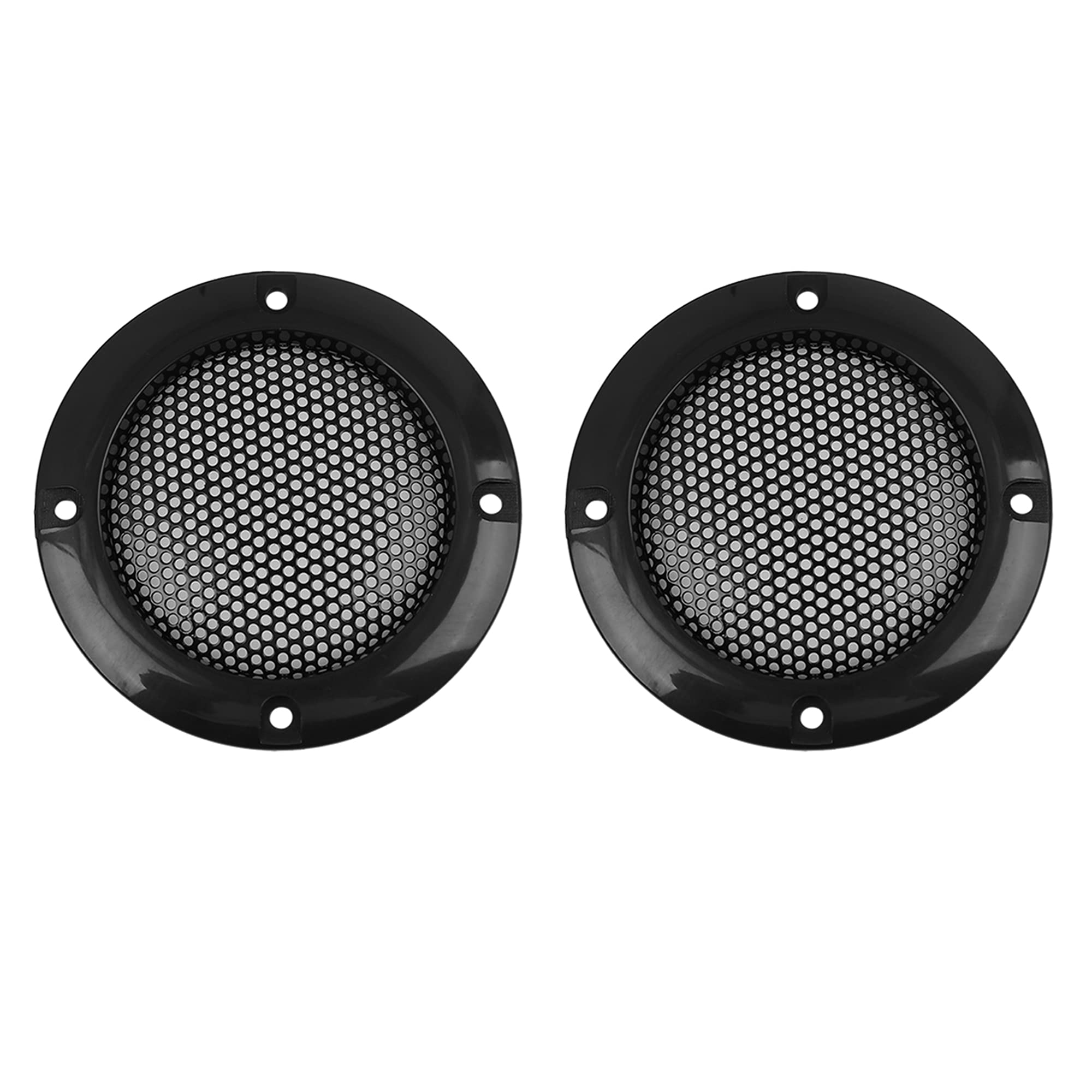 X AUTOHAUX 2pcs Black Car Speaker Subwoofer Grill Cover 2inch Mesh Protector