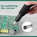 LEONTOOL Solder Sucker Desoldering Pump with 2pcs Solder Wick Heat Resistant view 5