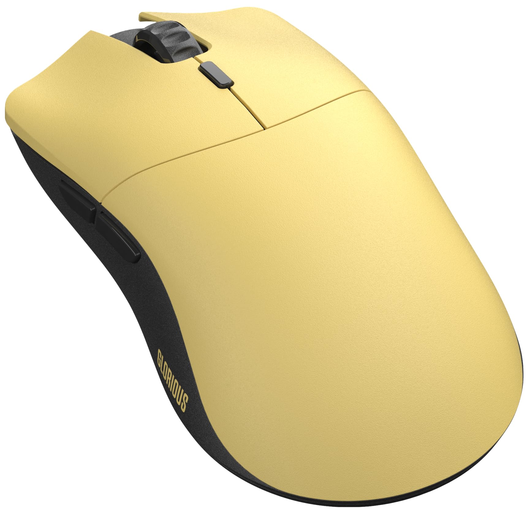 Glorious Forge Model O PRO Wireless Gaming Mouse – Ultra-Light 55g, 6-Button, 19K DPI, 80-Hour Battery, Sealed Shell, No RGB, Ergonomic Claw Grip (Golden Panda)