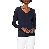 MERAKI Women's V-Neck Sweater