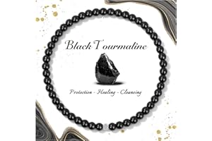 Raicegs 4 6 8MM Beaded Bracelets Healing Crystal Bracelet for Women Men Natural Stone Handmade Stretch Bracelet Reiki Spiritual Jewelry