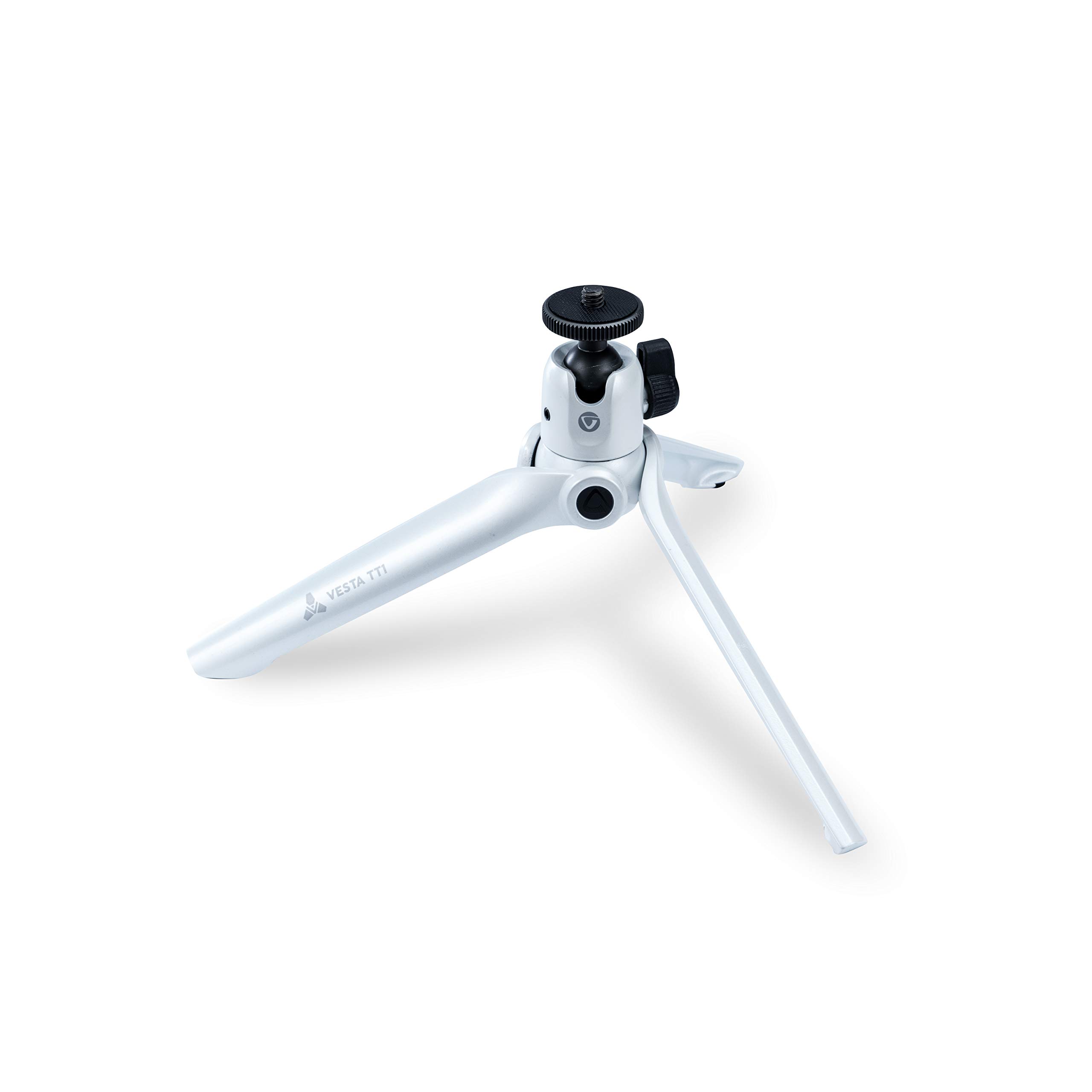 VANGUARD Vesta Mini Aluminium Tabletop Tripod with Smartphone Holder - White Pearl