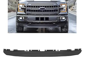 KUAFU Front Bumper Valance Compatible with 2015 2016 2017 Ford F150 F-150 Replacement for FO1095267C, FO1095267, FL3Z17626AA Air Dam Deflector Lower Valance Black