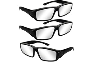 QONBINK Solar Eclipse Glasses NASA Approved 2024 - Plastic Eclipse Glasses with CE & ISO Certified Safe Lens for Direct Sun Viewing (3 Pack)