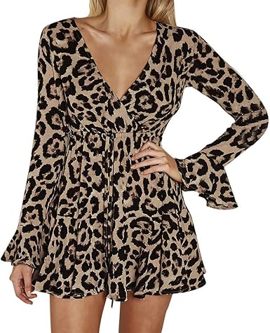 leopard print bandage dress
