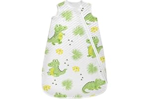 vvfelixl Baby Sleep Sack for 6-12 Months Crocodiles Alligators Palm Leaves Baby Wearable Blanket Zipper Swaddle Transition Sleeping Bag for Infant Baby Sleep Suit for Newborn Toddler