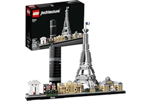 LEGO Architecture Paris Model Building Set - Detailed Display Building Blocks for Kids, Boys and Girls, Ages 12+ - Gift for Travelers - 21044