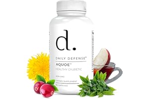 Diuretic Pills - Cranberry Pills with Green Tea, Dandelion, Apple Cider Vinegar & More - AQUOE Water Away Pills for Bloating & Fitness - Water Pills by Daily Defense, 60 Capsules