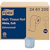 Tork Toilet Paper Roll White T24, Advanced, 2-Ply, 80 x 500 sheets, 2461200