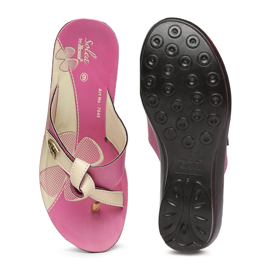 paragon solea women's pink flip-flops