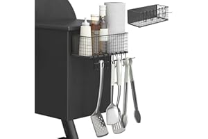 lehorra 1-Pack Magnetic Storage Bins for Traeger - Accessories for Traeger Grills Compatible with Ironwood 885, Pro Series 34, Pro Series 22, Pro D2 575, Pro 780, Ironwood 650 And Pit boss, Z-Grills