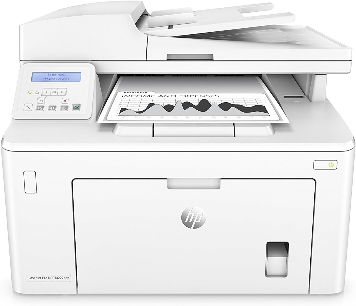 HP LaserJet Pro M227sdn Multi-Function Printer (HP Printer + XL OEM Toner Bundle)