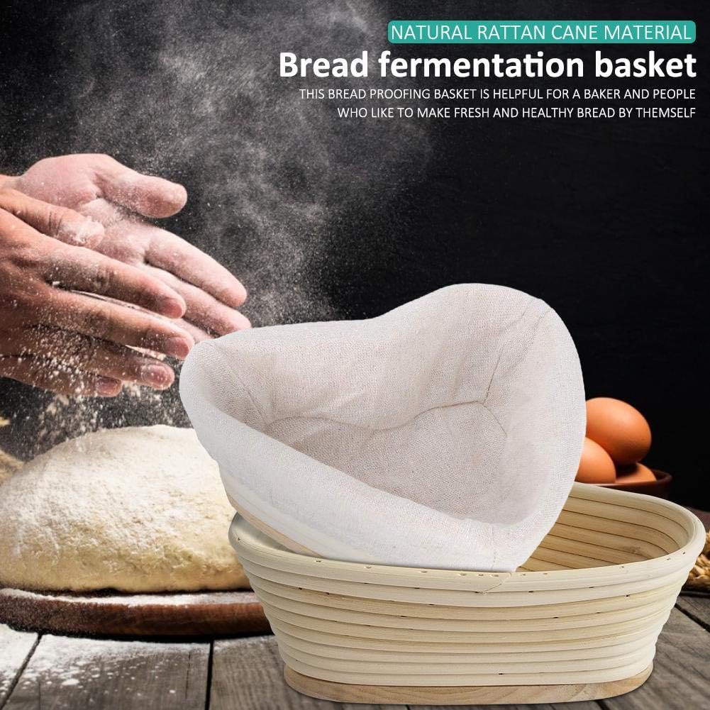 Rattan Bread Proofing Basket Heart-shaped Bread Mold Baking Dough Bowl Brotform Baking Dough Bowl Basket for Professional Home Bakers Great Eco Gift Idea