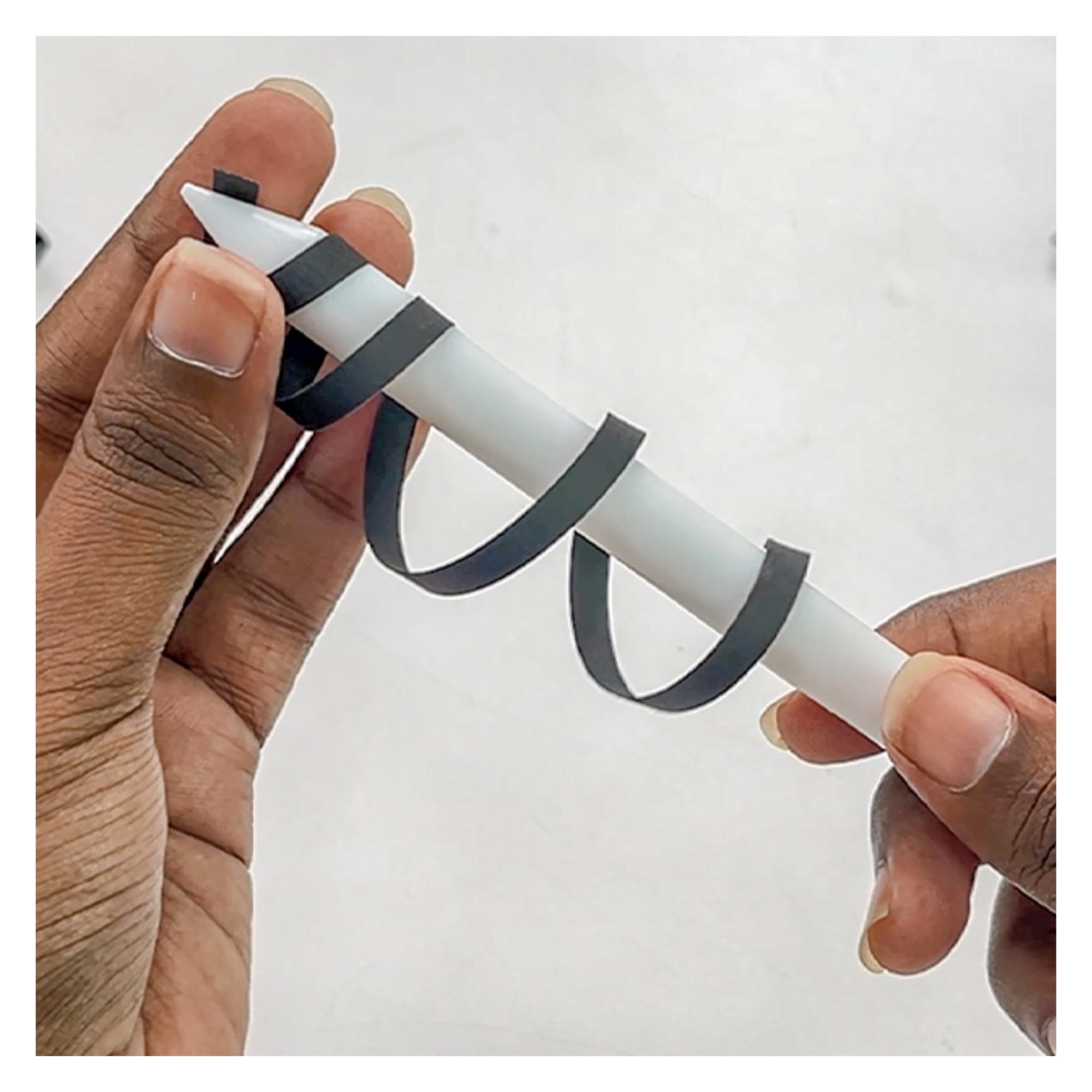 CrafTreat Teflon Bone Folders for Card Making - Burnisher Bone Folder - Teflon Bone Folder Tool for Scoring Creasing Origami and Paper Crafts- Pencil Shape Tool