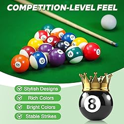 HMQQ Billiard Balls Set 2-1/4" Regulation Size Pool