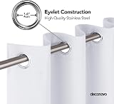 Deconovo Thermal Insulated Room Darkening Curtain 52 x 90 Silver Grey Panel view 3