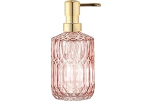 YunNasi Soap Dispenser with Pump, Refillable Liquid Hand Soap Dish Soap Dispensers for Bathroom Counter, Kitchen Sink (Pink)