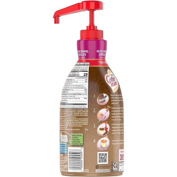 NESTLE® COFFEE-MATE® LIQUID CREAMER PUMP BOTTLE, SALTED CARAMEL, 50.7 FL OZ
