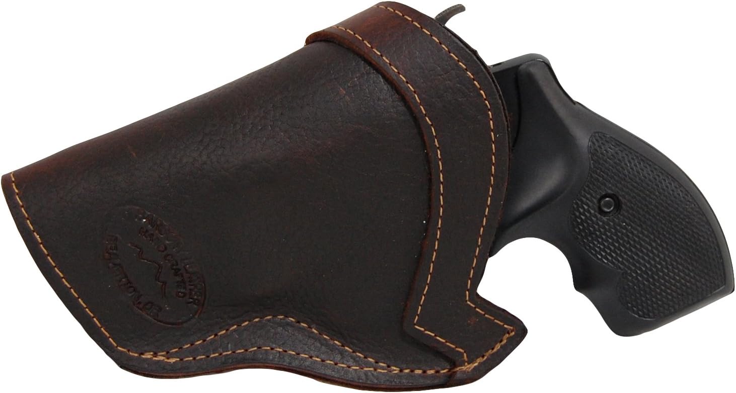 Barsony New Brown Leather IWB Holster for 2", Snub Nose .38 .357 Revolvers