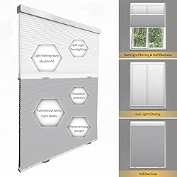 Boolegon Day Night Cellular Shades Cordless