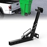Trash Can Hauler Hitch for 2" Receiver, Garbage Can Hauler Hitch for Truck | Adjustable Universal Trash Bin Hauler Hitch with Handle for Car, SUV, UTV, ATV, Tractor, Trailer &amp; Golf Cart