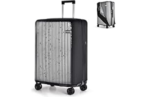 Oscaurt Luggage Cover Clear Travel Suitcase Protector - No Disassembly, Transparent PVC Luggage Protector with Zipper for 28 inch Suitcases