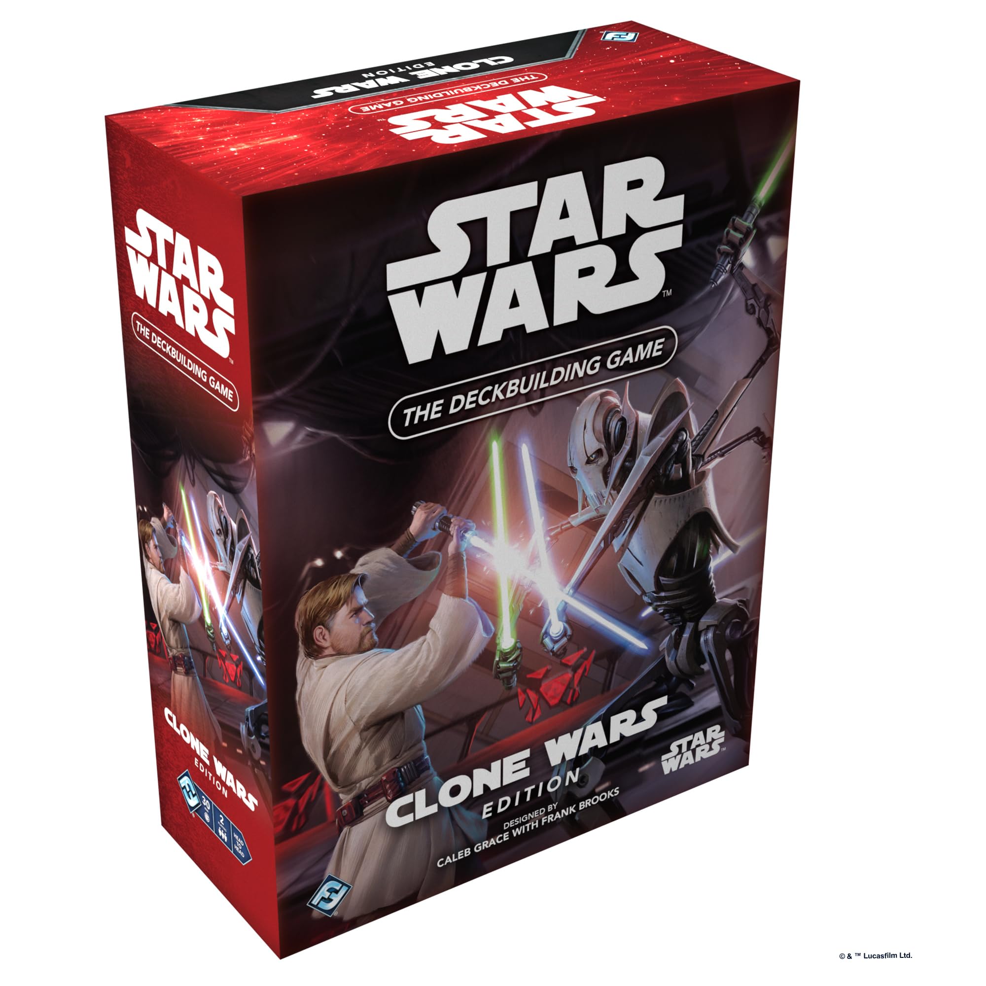 Fantasy Flight Games | Star Wars: The Deckbuilding Game - The Clone Wars | Card Game | Ages 12+ | 2 Players | 30 Minutes Playing Time