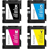 AOTMENDI SG400 SG800 Sublimation Ink Cartridge for Sawgrass Virtuoso SG400 SG800 Printers (Black, Cyan, Magenta, Yellow)