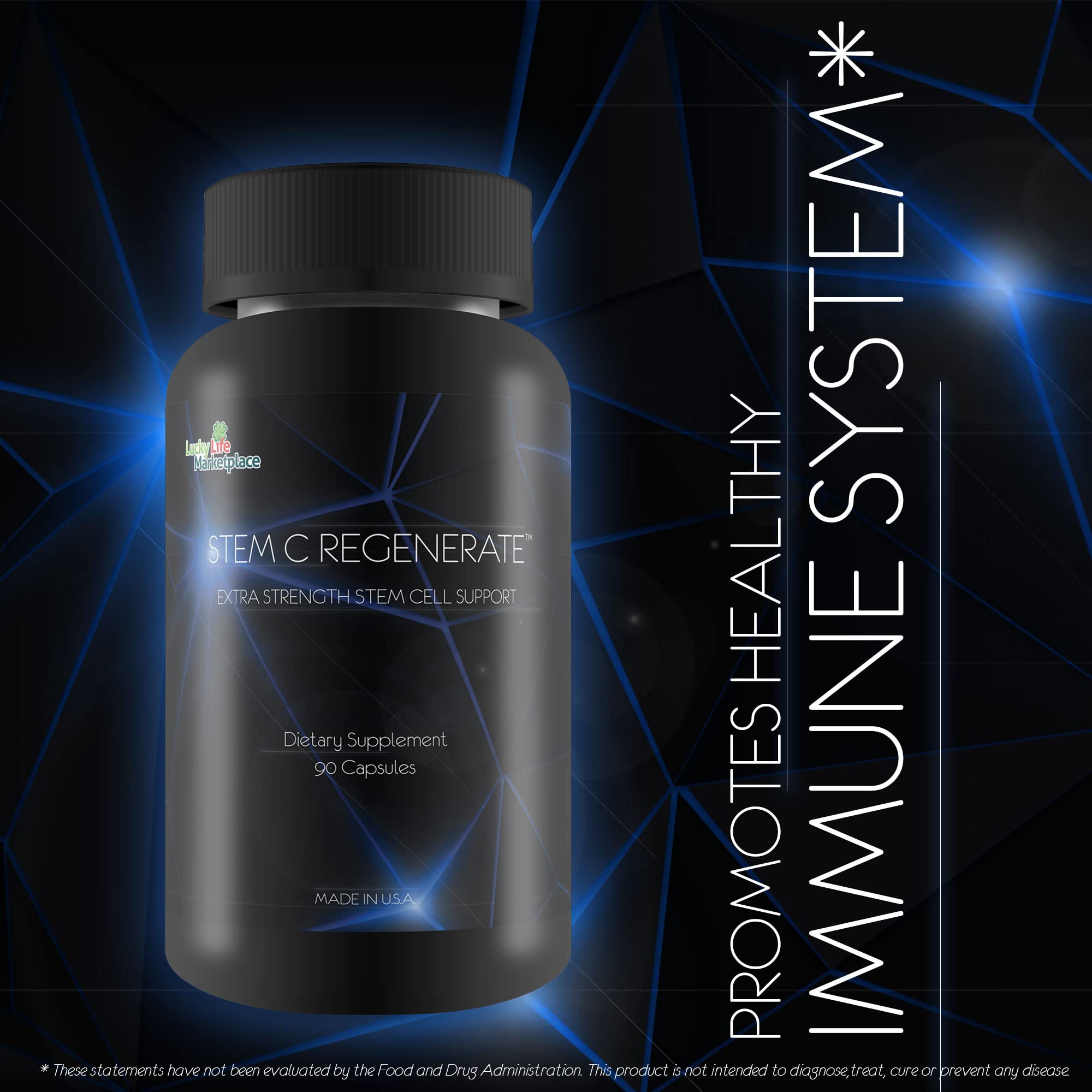 Stem C Regenerate - Natural Stem Cell Support - Help Support Boosted Natural Stem Cells, Aid Reduced Inflammation, and Oxidation - Best Stem Cell Supplements Self Proclaimed
