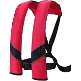 Inflatable Life Jackets for Adults Automatic Life Vests PFD Low Profile Load Capacity Up to 330lbs
