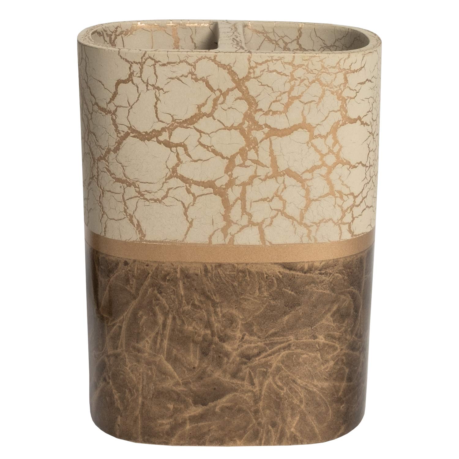 Sweet Home Collection Contemporary Decorative Beautiful Designs Bath Shower Tub Décor, Resin, Parker, Toothbrush Holder