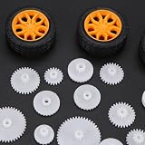 Akozon 78pcs Plastic Gears Pulley Belt Worm Rack Kit DIY Set Shaft Accessories view 8