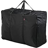 Plago Professional Quality Nylon Extra Large Duffel Bag, Lightweight Foldable Water Repellent, Cargo for Travel, Folding Bike, Tent Mattress Closet Storage (XXXL: 262L capacity (39"x28"x15"))
