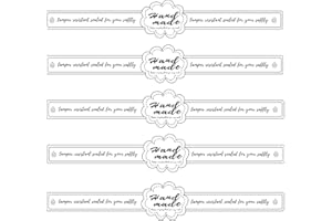 REMERABEL 500Pcs Food Safe Tamper Evident Labels 9x1 Inch Security Seals for Retail Packaging Jars Bottles Commercial-Grade Tamper Resistant Stickers (Black and White, 250)