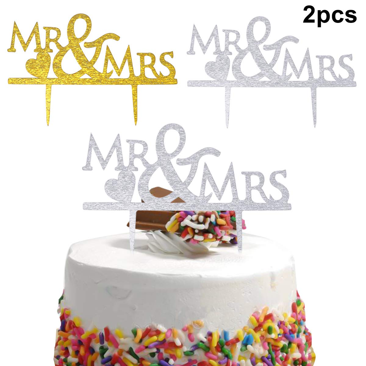 Napravi Rs Mariage Gateau Decoration Mariage Decorations De Gateau Acrylique Pour Anniversaire De Mariage Fete Partie Cake Topper Mariage Mr Mrs Gateau Topper A Dokpav 2pcs Mariage Gateau Topper Patisserie Figurines Pour